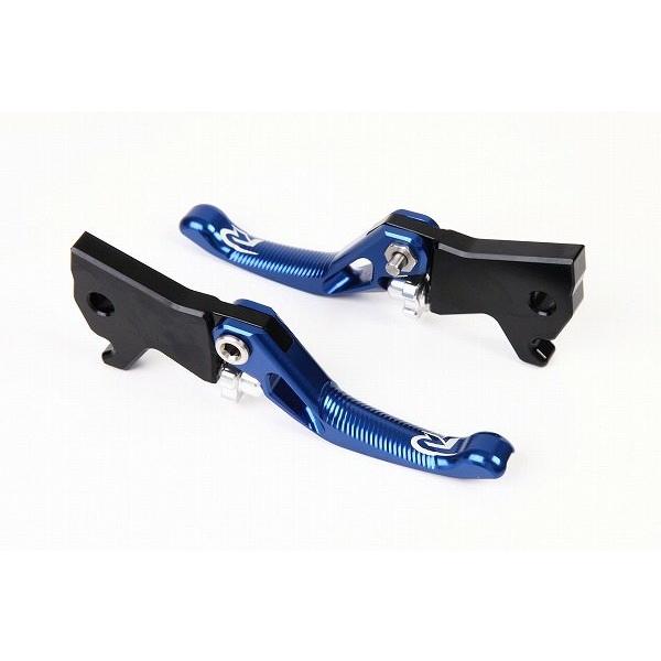RIDEA リデア 3Dショートノブアジャストブレーキレバー 左右セット カラー：ブルー シグナスX...