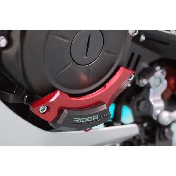RIDEA リデア エンジンプロテクター 左側 カラー：レッド MT-03 (2015-) MT-2...