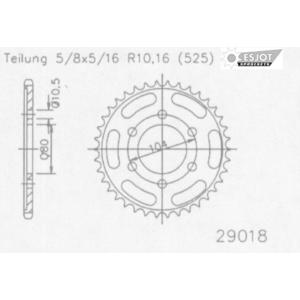 Esjot エスヨット スチール製スプロケット 丁数：17 YZF-R6 600 1JS 13SN ...