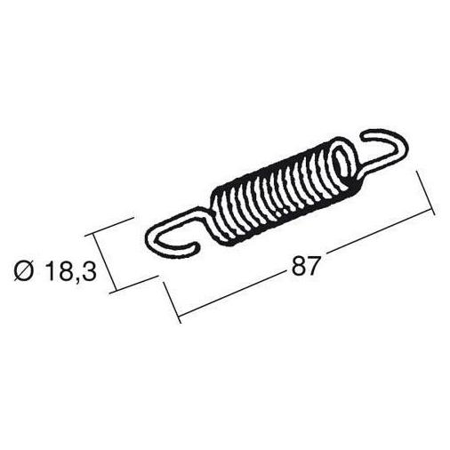 BUZZETTI バゼッティ センタースタンド 87x18，3mm - Peugeot (バネ5本セ...