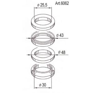 BUZZETTI バゼッティ ステアリングベアリング KISBEE 50 4T ACTIVE BLA...