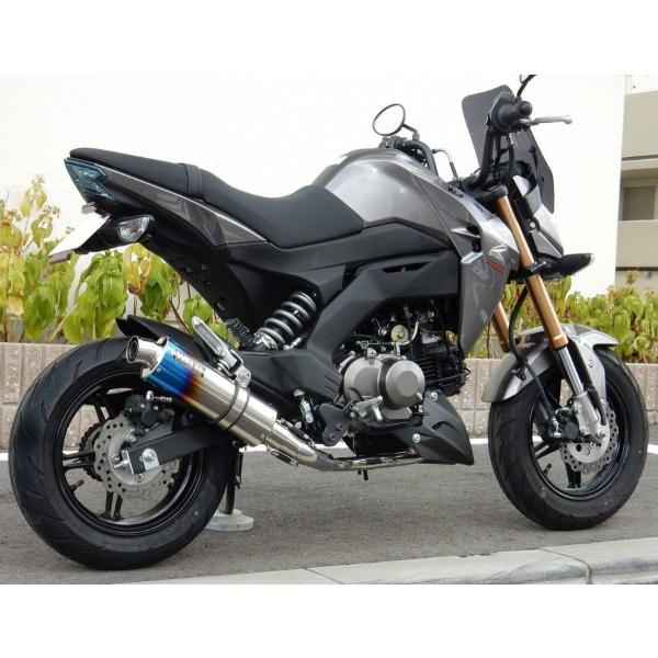 WR’S ダブルアールズ ショートオーバルタイプサイレンサー サイレンサータイプ：焼き色 Z125 ...