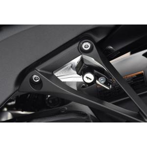 AGRAS アグラス ヘルメットホルダー アルミステーカラー：ブラック、ヘルメットロックカラー：メッ...