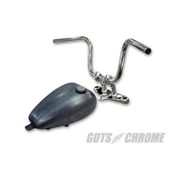GUTS CHROME ガッツクローム ミニエイプハンドル 仕様：ヘコミ有り HARLEY-DAVI...