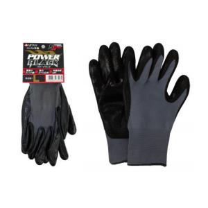 MITANI ミタニコーポレーション ニトリル背抜き手袋 POWER BLACK パワーブラック サイズ：L｜webike02