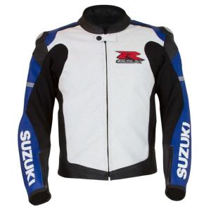 US SUZUKI US SUZUKI:北米スズキ純正アクセサリー GSX-R レザージャケット【Gsx-R Leather Jacket】 サイズ：MED｜webike02