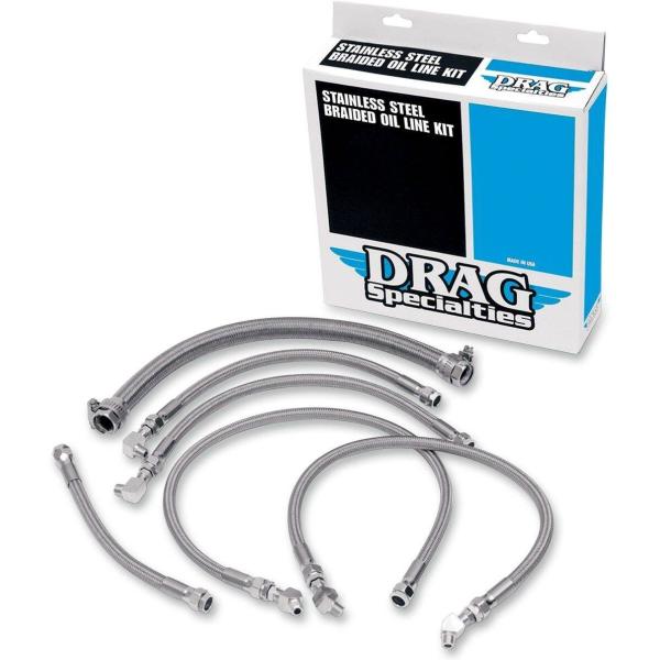 Drag Specialties ドラッグスペシャリティーズ ステンレス メッシュオイルラインキット...