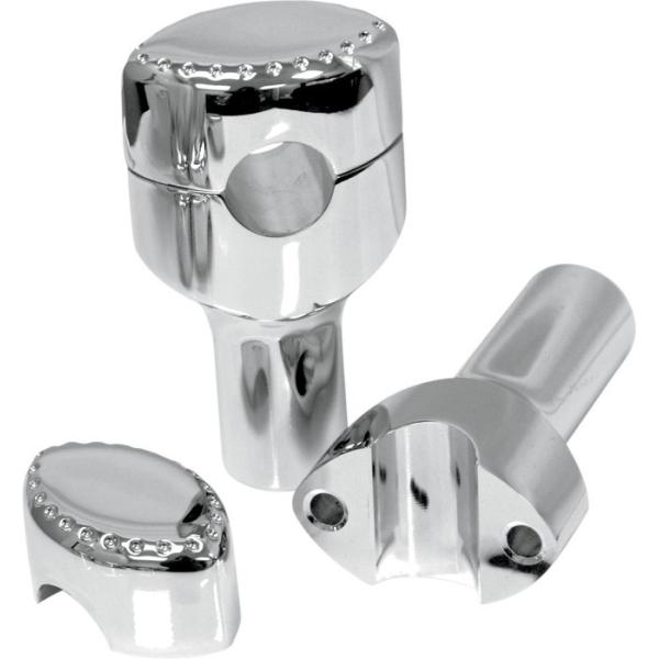 LA CHOPPERS エルエーチョッパーズ ライザーシステム 1” 穴付き 3” クローム 【RI...