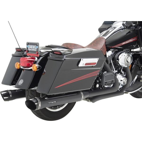 PYTHON パイソン スリップオンマフラー ブラック RZR FL 1995-16用【MUFFLE...