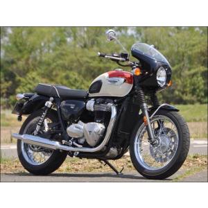 CHIC DESIGN シックデザイン ロードコメット クラシック スクリーンカラー：スモーク / カラー：フュージョンホワイト BONNEVILLE T100 TRIUMPH トライアンフ｜webike02