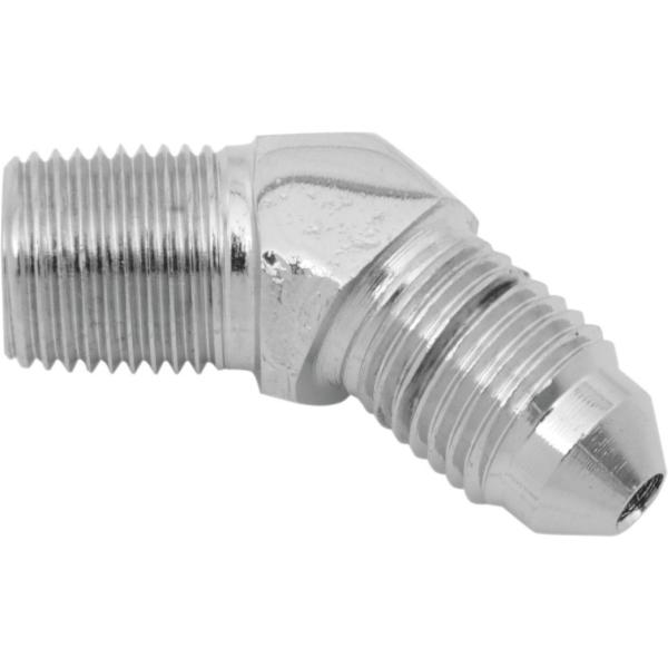 RUSSELL ラッセル ブレーキラインフィッティング 1／8 NPT #3オス 45度 クローム【...