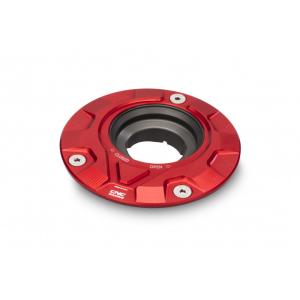 CNC Racing シーエヌシーレーシング タンクキャップ フランジギア カラー：レッド APRI...