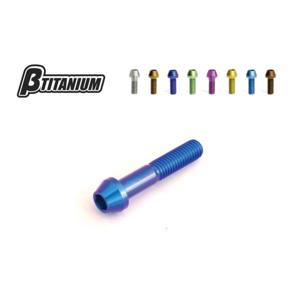 βTITANIUM ベータチタニウム フロントフォーク ピンチチタンボルトキット ブラウンゴールド ...