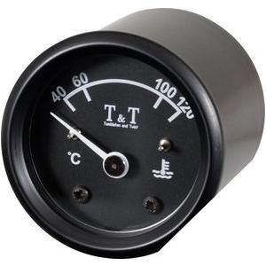 T&T:ティーアンドティー T&T WATER TEMP． GAUGE ELECTR．， BLACK｜webike02