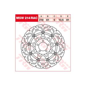 TRW:ティーアールダブル TRW BRAKE-DISCS RACING [MSW214RAC2]