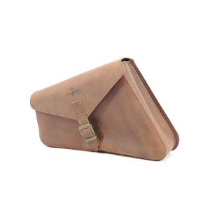 LONGRIDE ロングライド スイングアームバッグ カラー：ブラウン／素材：エイジドレザー(本革)...