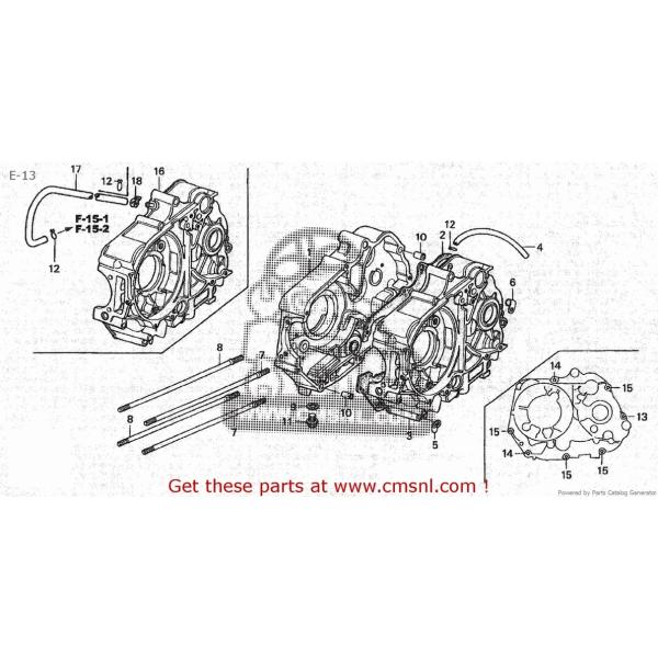 CMS シーエムエス CRANK CASE COMP，L (JDM) C50CM C50D C50S...
