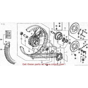 CMS シーエムエス WHEEL SUB ASSY，RR (JDM) C50CM C50D C50S...