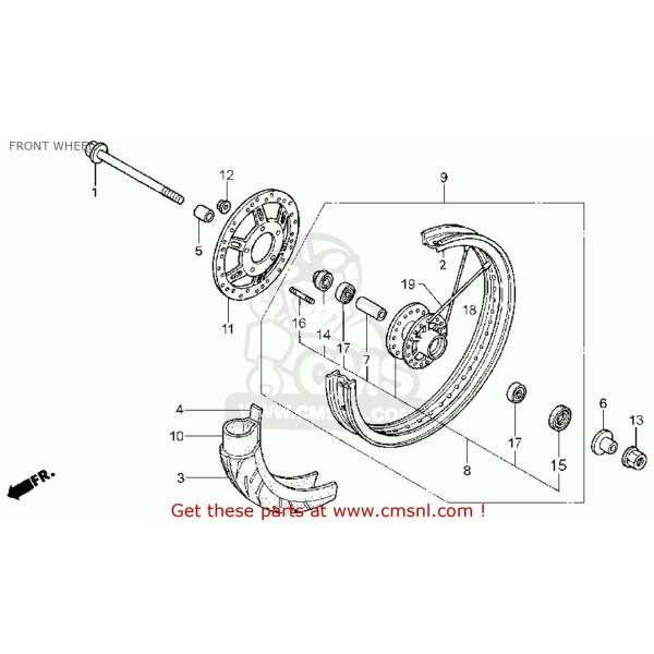 CMS シーエムエス DISK，FR BRAKE CB50R DREAM (4) CB50V JAP...