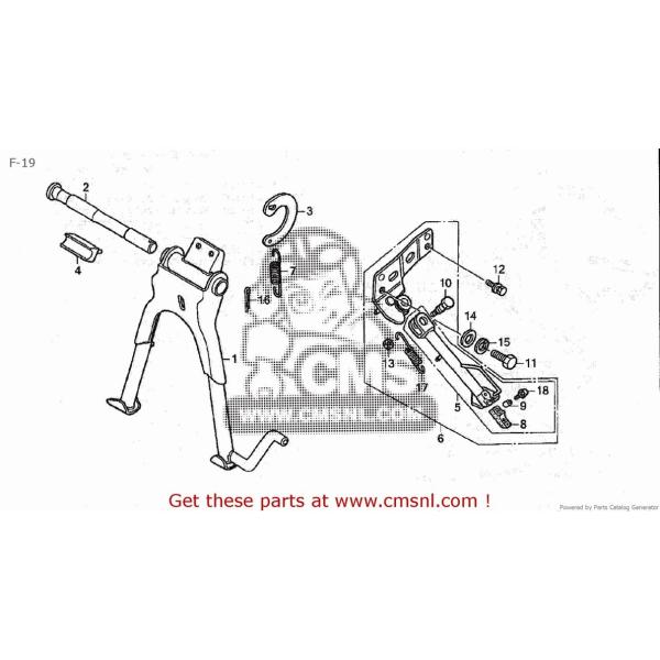 CMS シーエムエス STAND ASSY*PB186* (JDM) C50BN (2) AA01-...