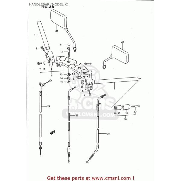 CMS シーエムエス (56200-01D10-0FP) HOLDER ASSEMBLY，HANDL...