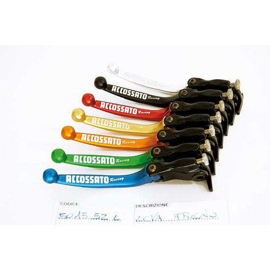 ACCOSSATO アコサット 可倒式ブレーキレバー LV012 カラー：レッド YAMAHA ヤマ...