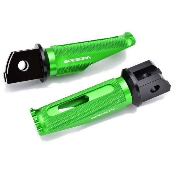 SPEEDRA スピードラ アルミ削り出しステップ レーシングタイプ ステップバーカラー：グリーン ...