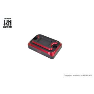 KN企画 ケイエヌキカク CNCマスターシリンダーキャップ カラー：マッドブラック／レッド HOND...