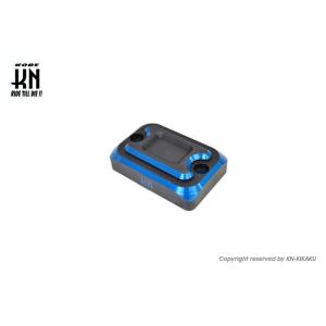 KN企画 ケイエヌキカク CNCマスターシリンダーキャップ カラー：マッドブラック／ブルー HOND...