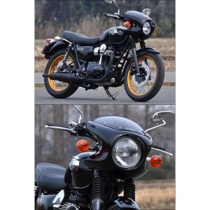 DART FLYSCREEN W800/メグロK3用シールドseries3 W800 2019〜 メグロK3 スクリーン クラシックS3 ダークスモーク