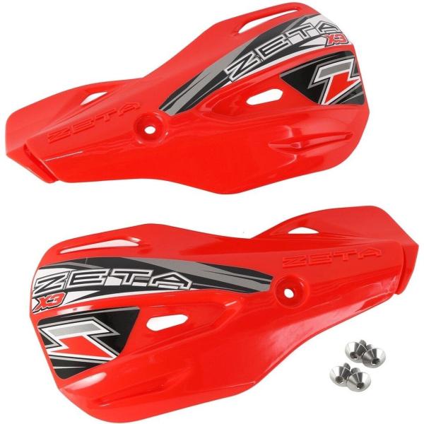 ZETA RACING ジータ レーシング X3プロテクター カラー：レッド ハンドガード・ナックル...
