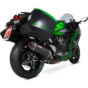 SP忠男 Kawasaki Ninja H2 SX SE POWERBOXメガホン チタンブルー N1H