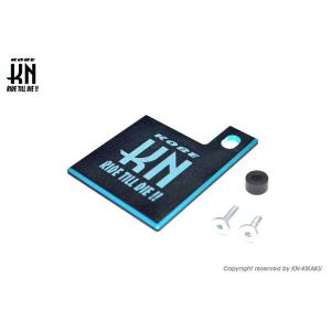 KN企画 ケイエヌキカク 自賠責ステッカープレート カラー：ブラック／ライトブルー その他汎用外装部...