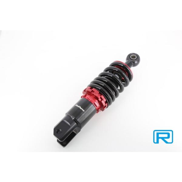 Rin Parts リンパーツ ローダウンリヤショック スプリングカラー：ブラック／レッド ズーマー...