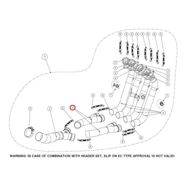 AKRAPOVIC アクラポビッチ 【リペアパーツ】C-B10R1 collector SS S10...