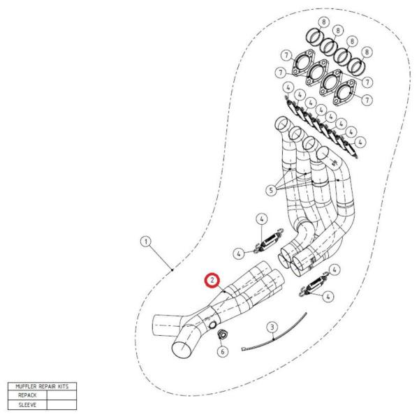AKRAPOVIC アクラポビッチ 【リペアパーツ】C-K14R3 collector SS ZZR...