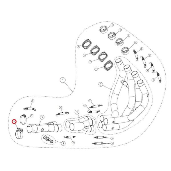 AKRAPOVIC アクラポビッチ 【リペアパーツ】P-R88 clamp SS CRF1000LA...