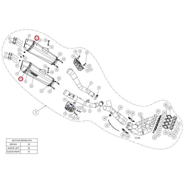 AKRAPOVIC アクラポビッチ 【リペアパーツ】P-TT28 belt BMW HONDA ホン...