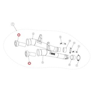 AKRAPOVIC アクラポビッチ 【リペアパーツ】V-TUV075 noise insert HO...