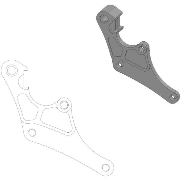 MOTOMASTER モトマスター Φ298 ブレーキディスク用キャリパーサポート CR80 CR8...