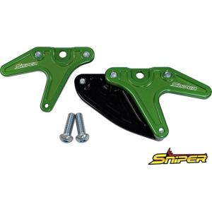 SNIPER スナイパー レーシングスタンドフック スプロケットガード付 タイプA カラー：グリーン...