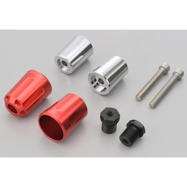 DAYTONA デイトナ バーエンド アルミビレット ヘビーウエイト(リボルバー) カラー：レッド ...