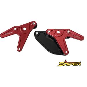 SNIPER スナイパー レーシングスタンドフック スプロケットガード付 タイプC カラー：レッド ...