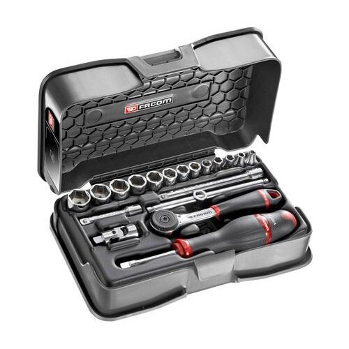 FACOM ファコム 1／4インチ 6Pメトリックソケットセット 19本入り セット工具
