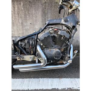 Yamaha ビラーゴ250ショートショットマフラー 部品屋K&W ショートショットマフラー ビラーゴ250 YAMAHA ヤマハ