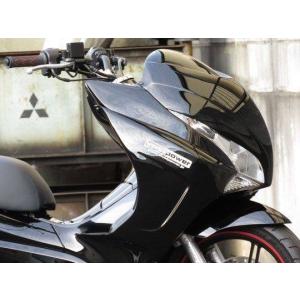 PCX(JK05KF47) デビルマスク 黒ゲルコート : バイクカスタムパーツ