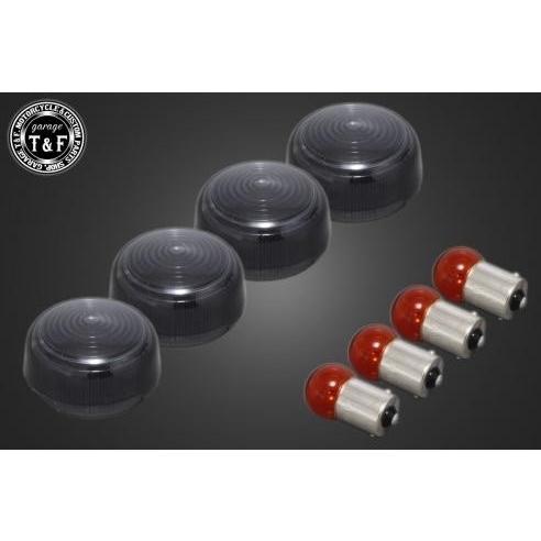 Garage T&amp;F ガレージ 純正ウィンカー専用レンズセット カラー：ダーク グラストラッカー グ...