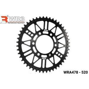 WR3 ダブルアールスリー リアスプロケット Color：Black / 丁数：48 ZX