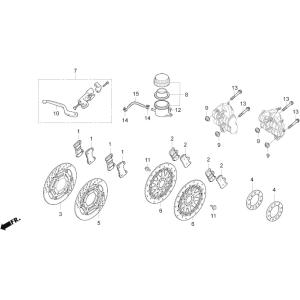 HRC エイチアールシー ブレーキパッド (N615) CBR1000RR HONDA ホンダ ブレ...
