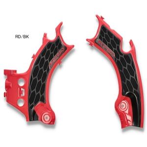 ACERBIS アチェルビス X-GRIP フレームプロテクター カラー：レッド／ブラック CRF 250R CRF 250RX CRF 300RX CRF 450R CRF 450RX